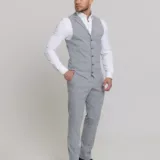 Костюм-тройка цвет серый в клетку Каталог