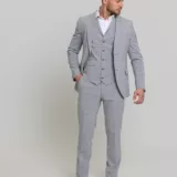 Костюм-тройка цвет серый в клетку Каталог
