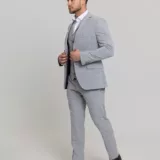 Костюм-тройка цвет серый в клетку Каталог