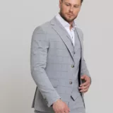 Костюм-тройка цвет серый в клетку Каталог
