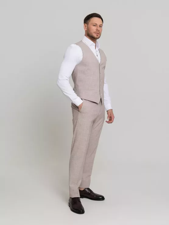 Костюм-тройка кремовый цвет Каталог