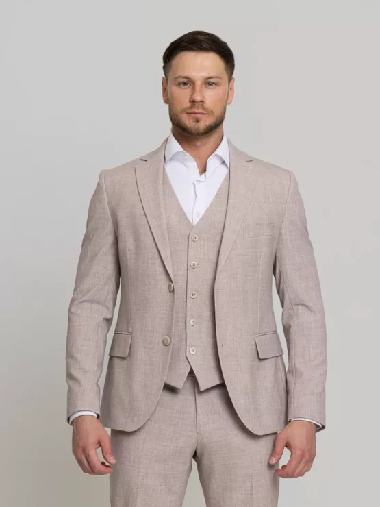 Костюм-тройка кремовый цвет Каталог