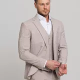 Костюм-тройка кремовый цвет Каталог