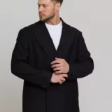Оверсайз двубортный матово-черного цвета Каталог