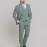 Костюм-тройка мятный цвет Костюмы мужские классические