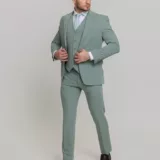 Костюм-тройка мятный цвет Костюмы мужские классические
