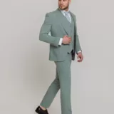 Костюм-тройка мятный цвет Костюмы мужские классические