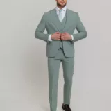 Костюм-тройка мятный цвет Костюмы мужские классические