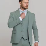 Костюм-тройка мятный цвет Костюмы мужские классические