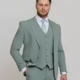Костюм-тройка мятный цвет Костюмы мужские классические