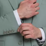 Костюм-тройка мятный цвет Костюмы мужские классические