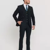 Костюм-тройка темно-зеленого цвета Костюм на свадьбу