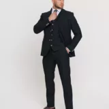 Костюм-тройка темно-зеленого цвета Костюм на свадьбу