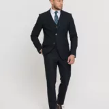 Костюм-тройка темно-зеленого цвета Костюм на свадьбу