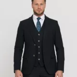 Костюм-тройка темно-зеленого цвета Костюм на свадьбу