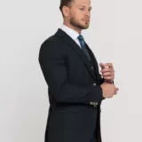 Костюм-тройка темно-зеленого цвета Костюм на свадьбу