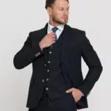 Костюм-тройка темно-зеленого цвета Костюм на свадьбу