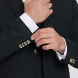 Костюм-тройка темно-зеленого цвета Костюм на свадьбу