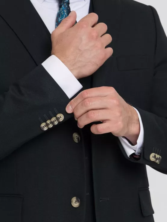 Костюм-тройка темно-зеленого цвета Костюм на свадьбу