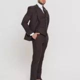 Костюм-тройка шоколадный оттенок Костюм на свадьбу