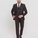 Костюм-тройка шоколадный оттенок Костюм на свадьбу