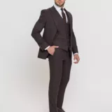 Костюм-тройка шоколадный оттенок Костюм на свадьбу