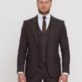 Костюм-тройка шоколадный оттенок Костюм на свадьбу