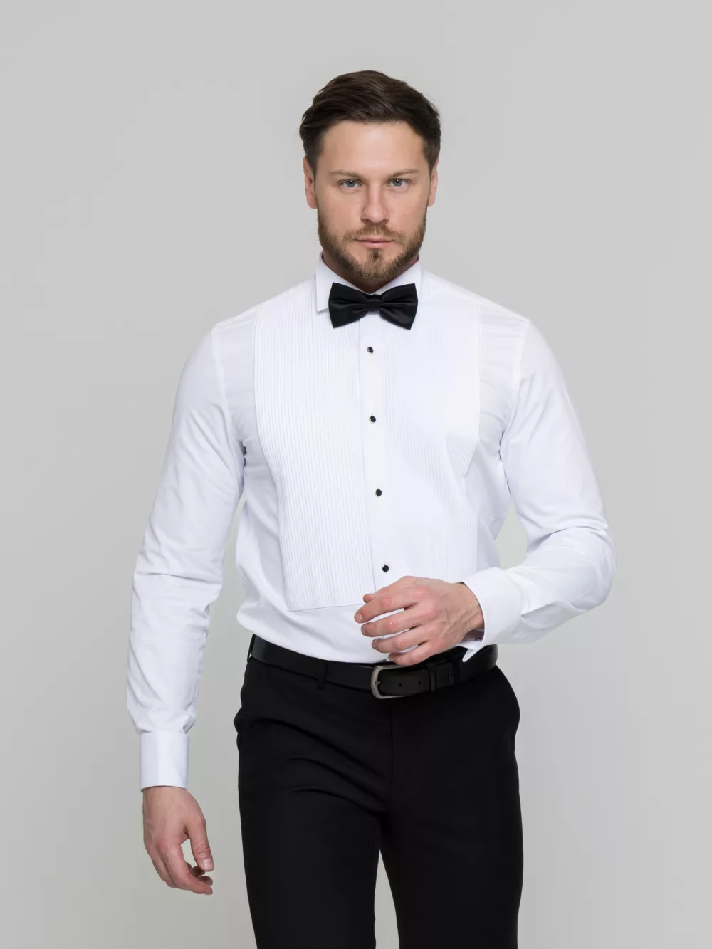 Сорочка под бабочку с французским манжетом Рубашки