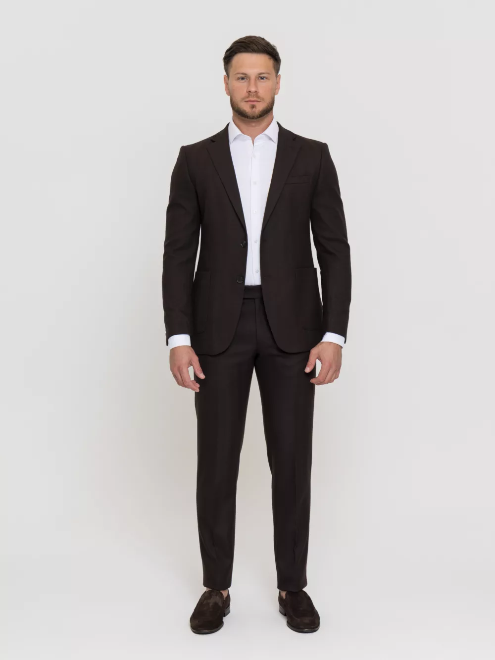 Костюм-двойка шоколадный цвет Костюм двойка