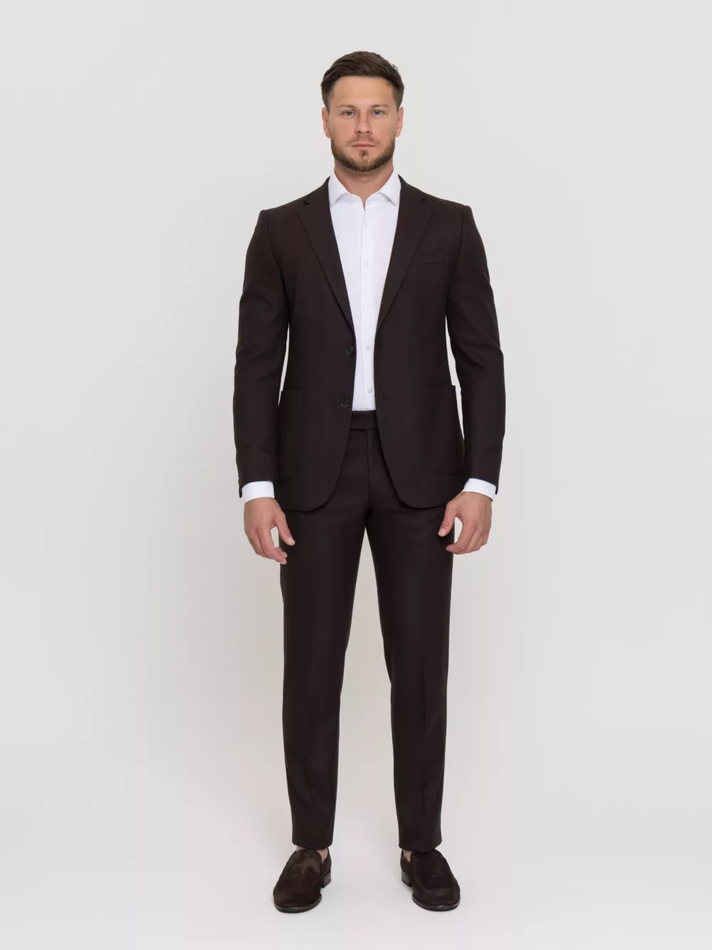 Костюм-двойка шоколадный цвет Костюм двойка