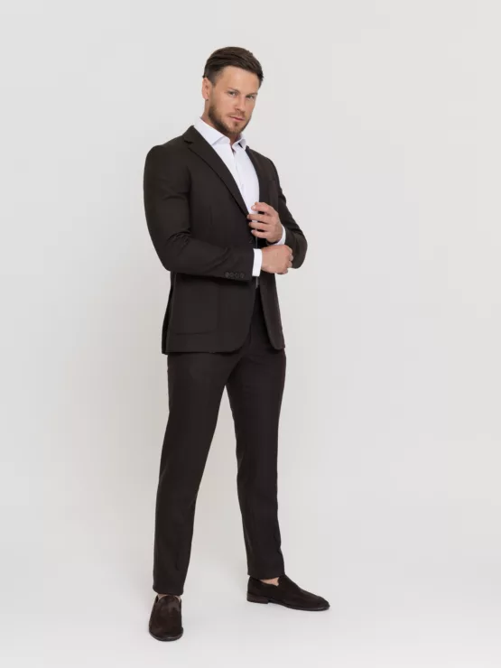 Костюм-двойка шоколадный цвет Костюм двойка