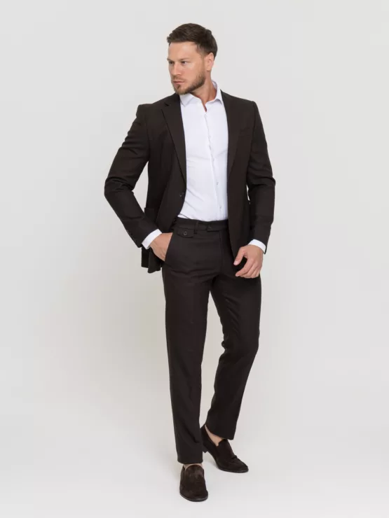 Костюм-двойка шоколадный цвет Костюм двойка