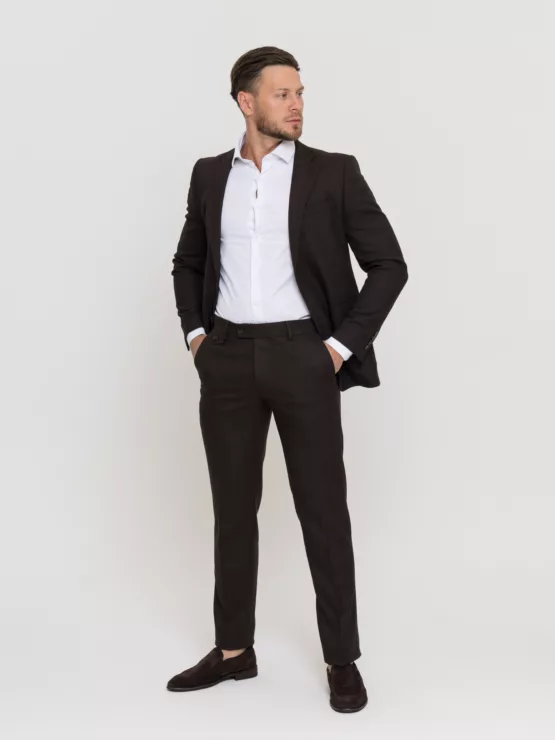 Костюм-двойка шоколадный цвет Костюм двойка