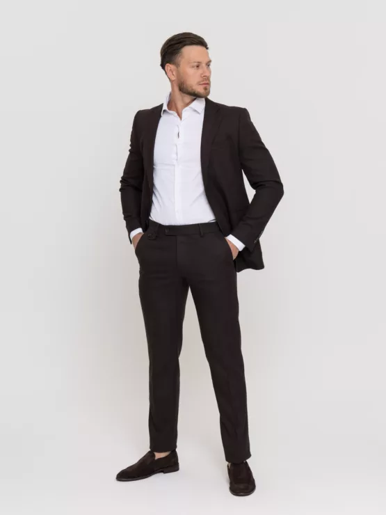 Костюм-двойка шоколадный цвет Костюм двойка