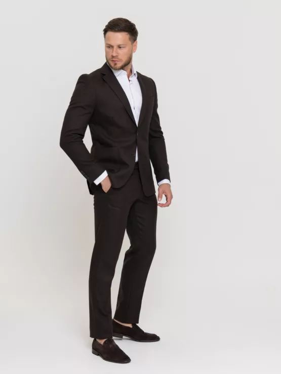 Костюм-двойка шоколадный цвет Костюм двойка