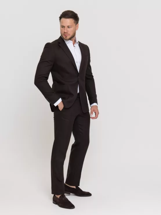 Костюм-двойка шоколадный цвет Костюм двойка