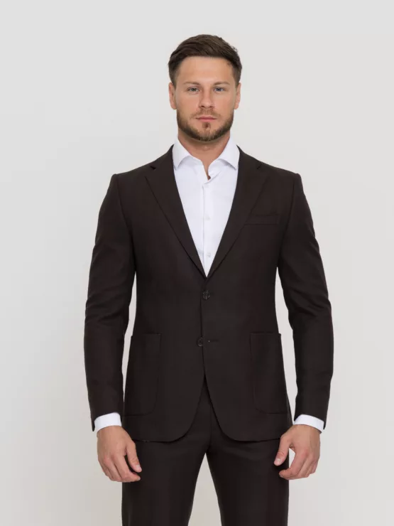 Костюм-двойка шоколадный цвет Костюм двойка