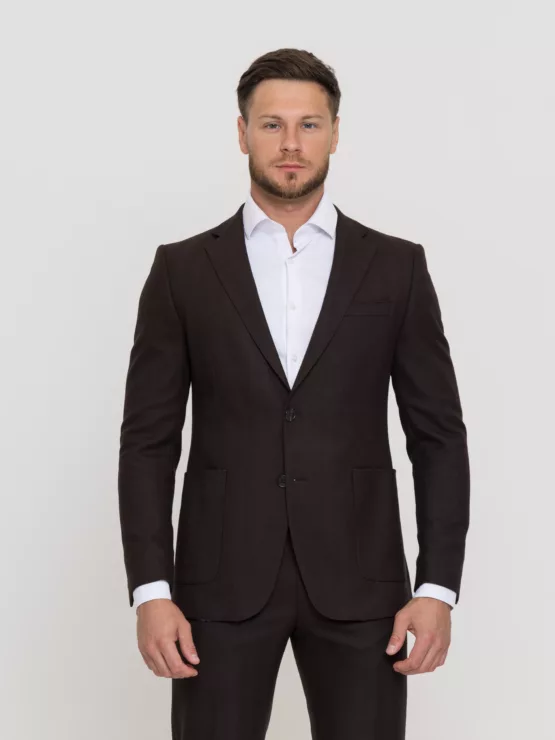 Костюм-двойка шоколадный цвет Костюм двойка