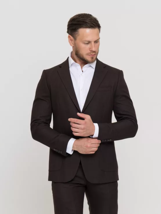 Костюм-двойка шоколадный цвет Костюм двойка