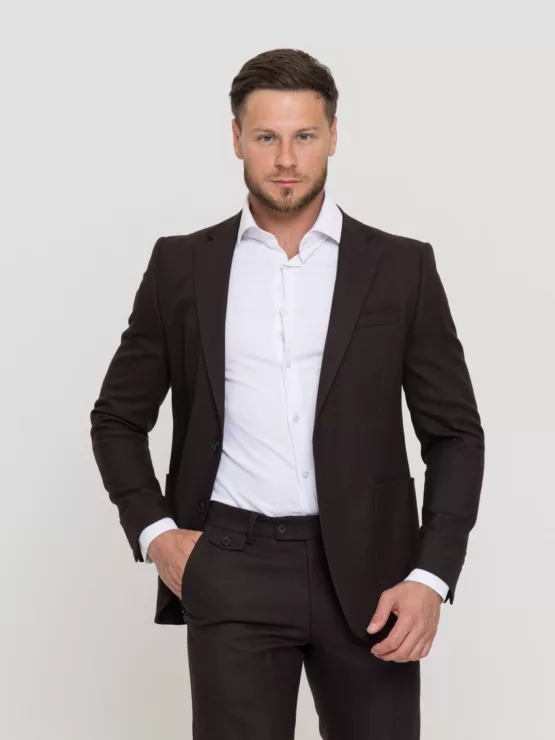 Костюм-двойка шоколадный цвет Костюм двойка