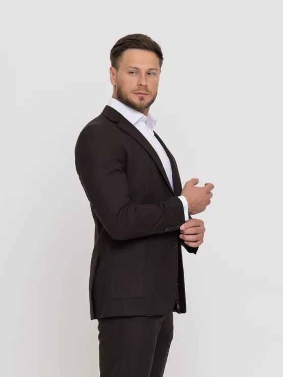 Костюм-двойка шоколадный цвет Костюм двойка