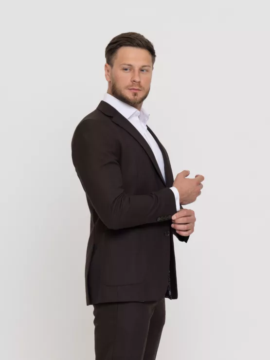 Костюм-двойка шоколадный цвет Костюм двойка