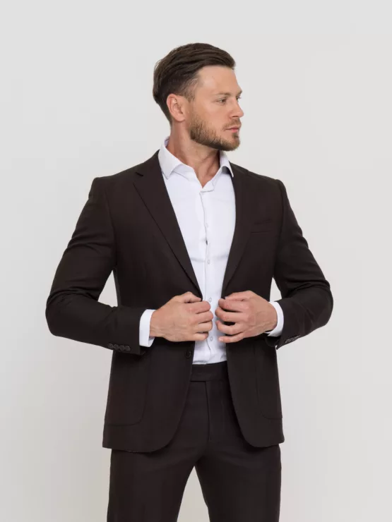 Костюм-двойка шоколадный цвет Костюм двойка