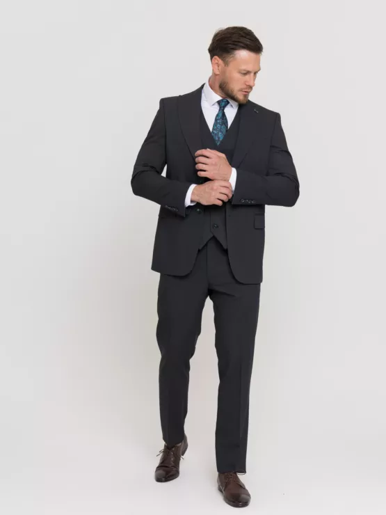 Костюм-тройка болотного цвета Костюм на свадьбу