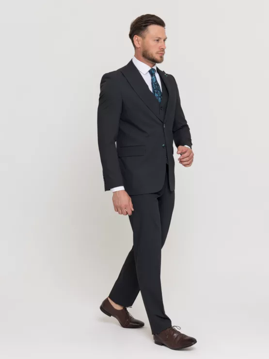 Костюм-тройка болотного цвета Костюм на свадьбу