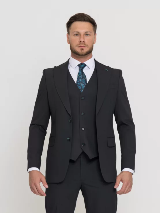 Костюм-тройка болотного цвета Костюм на свадьбу