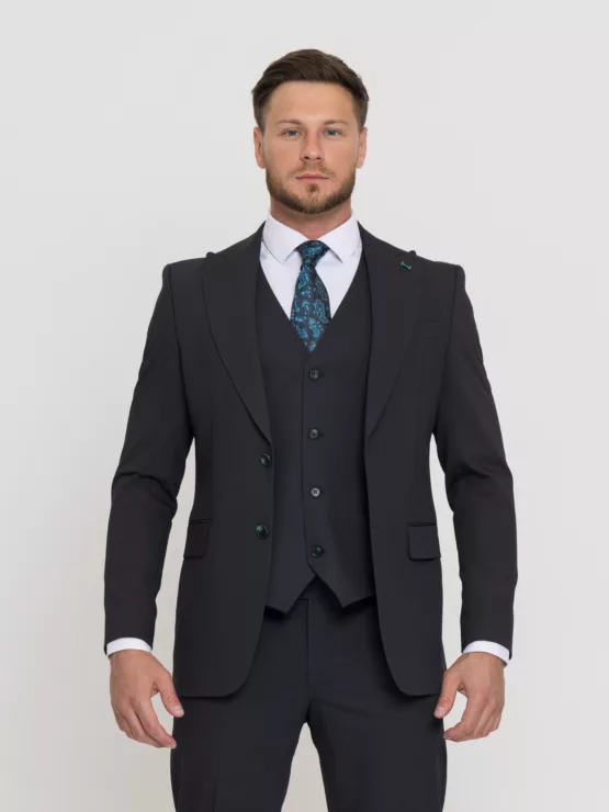 Костюм-тройка болотного цвета Костюм на свадьбу