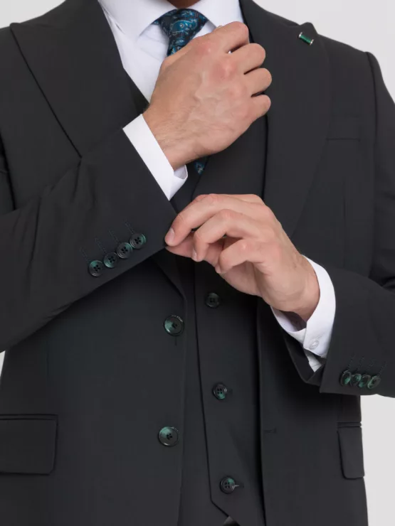 Костюм-тройка болотного цвета Костюм на свадьбу