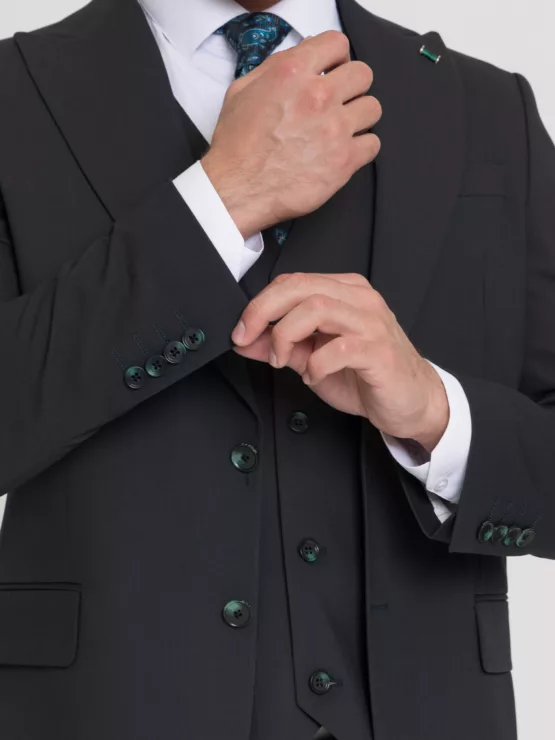 Костюм-тройка болотного цвета Костюм на свадьбу