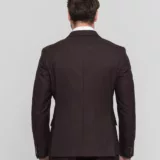 Двубортный костюм шоколадный цвет Костюм двойка